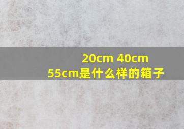 20cm 40cm 55cm是什么样的箱子